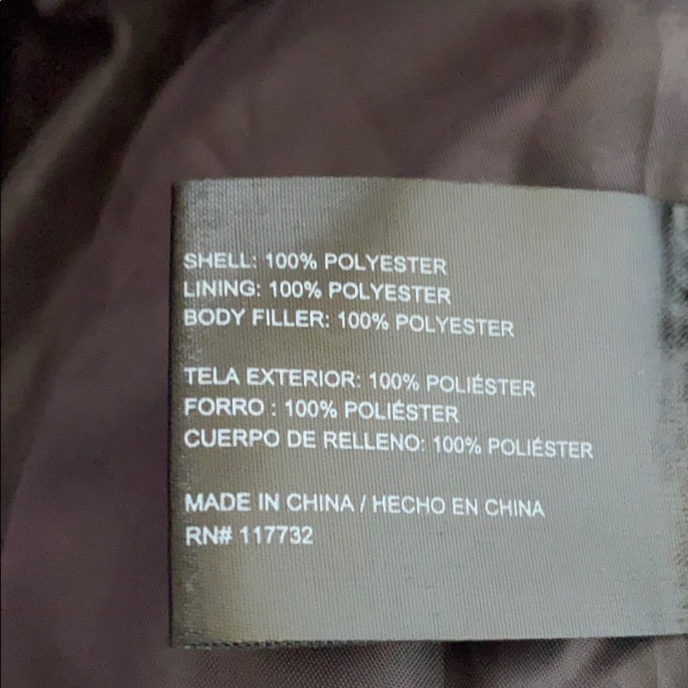 Gerry quilted puffer jacket Deep purple Zip front Pockets - Picture 5 of 8